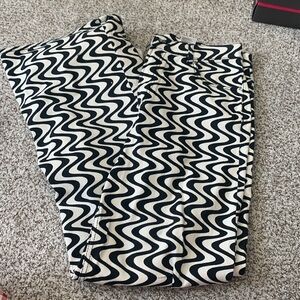 H&M squiggle pattern jeans